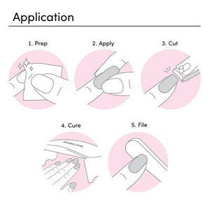 Dashing Diva Glaze Semi-Cured Gel Nail Polish Strips Unicorn Glaze 32ct