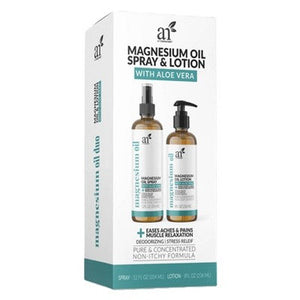 ArtNaturals Magnesium Oil Spray and Body Lotion Duo 2ct