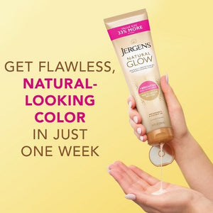 Jergens Natural Glow Daily Moisturizer + Self Tanner Fair to Medium 10 fl oz - New