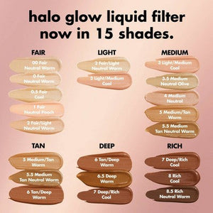 e.l.f. Halo Glow Liquid Filter Highlighter 5.5 Medium/Tan 1.06 fl oz
