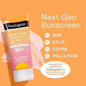 Neutrogena Invisible Daily Defense Sunscreen Lotion SPF 60 3 fl oz
