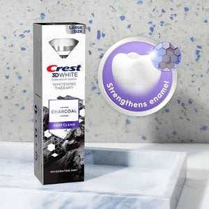 Crest 3D Whitening Therapy Charcoal Toothpaste 4.6oz 2-Pack Imperfect Box