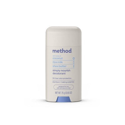 Method Solid Deodorant Simply Nourish Aluminum-Free 2.65oz