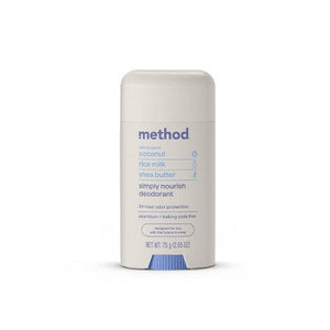 Method Solid Deodorant Simply Nourish Aluminum-Free 2.65oz