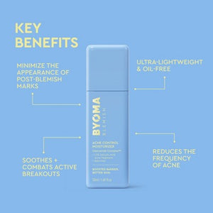 BYOMA Blemish Acne Control Moisturizer 1.69 fl oz - New