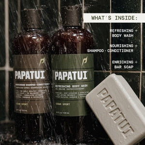 Papatui Men's Shower Pack Cedar Sport 3ct