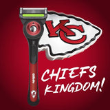 Gillette Labs NFL Chiefs Edition Shaving Razor with 4 Refills and Magnetic Stand
