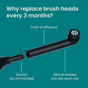Quip Rev Oscillating Brush Head Refill White 2-Pack Imperfect Box