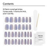 Dashing Diva Glaze Semi-Cured Gel Nail Polish Strips Baila con Fuego 32ct