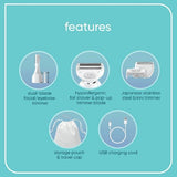 Conair Girlbomb Wet and Dry Cordless Rechargeable Foil Body Shaver 5pc - Imperfect Box