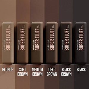 Maybelline Superfluff Volumizing Eyebrow Gel Mousse 004 Deep Brown 0.17 fl oz - New
