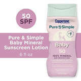 Coppertone Pure & Simple Baby Mineral SPF 50 6 fl oz - Imperfect Container