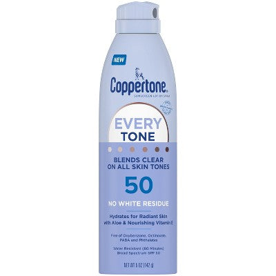 Coppertone-Every-Tone-Sunscreen-Spray-SPF-50-5oz-New-Sunscreen