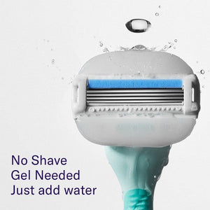 Flamingo Moisture Plus Razor with 2 Blade Cartridges Seafoam - Imperfect Box