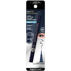 L'Oreal Paris Haute Precision Waterproof Felt Tip Liquid Eyeliner 30 Blue Suede 0.03 fl oz - Imperfect Box