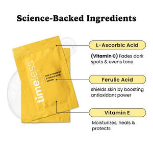 Timeless Skin Care 20% Vitamin C + E Ferulic Acid Serum Pouches 28ct