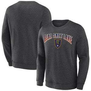 MLS Real Salt Lake Men's Offside Gray Crew Neck Fleece Sweatshirt