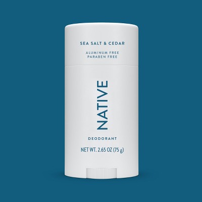 Native Solid Deodorant for Men & Women Sea Salt & Cedar 2.65oz