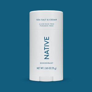 Native Solid Deodorant for Men & Women Sea Salt & Cedar 2.65oz