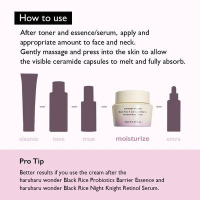 haruharu wonder Black Rice 5 Ceramide Barrier Moisturizing Cream 1.69 fl oz - Imperfect Box