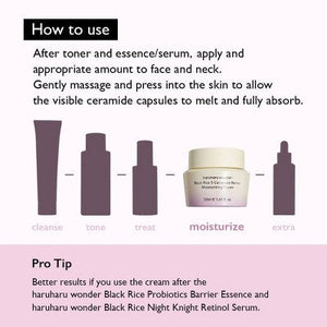 haruharu wonder Black Rice 5 Ceramide Barrier Moisturizing Cream 1.69 fl oz - Imperfect Box