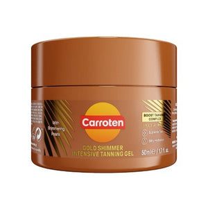 Carroten Gold Shimmer Intensive Tanning Gel Mini 1.7 fl oz - Imperfect Container
