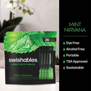 Swishables Liquid Mouthwash Sticks Mint 0.34 fl oz/36ct - Imperfect Box