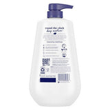 Dove Deep Moisture Body Wash Nourishes the Driest Skin 24hr Lotion-Soft Skin 30.6 fl oz - Imperfect Container