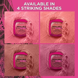 L'Oreal Paris Infallible 24H Fresh Wear Blush Powder 10 Confident Pink
