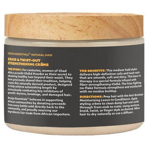 Design Essentials Chebe Braid & Twist-Out Styling Hair Pomade Creme 12oz