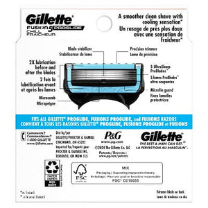 Gillette ProGlide Chill Razor Refills for Men 8 Blade Refills