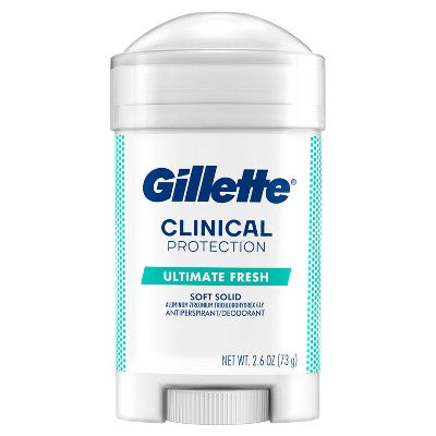 Gillette Clinical Soft Invisible Solid Ultimate Fresh Antiperspirant & Deodorant 2.6oz