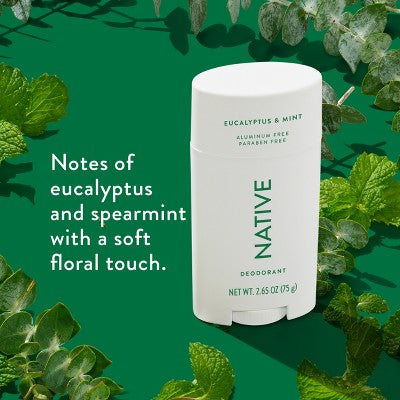 Native Solid Deodorant Eucalyptus & Mint 2.65oz - Imperfect Container