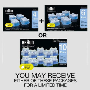 Braun Clean & Renew Refill Cartridges for Clean & Charge Systems 3-Pack