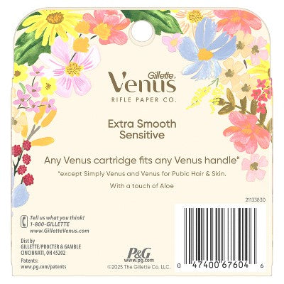 Rifle Paper Co. Venus Deluxe Smooth Sensitive Razor Blade Refills 4ct