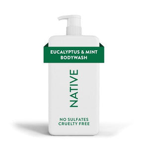 Native Body Wash for Men & Women - Eucalyptus & Mint Sulfate Free 36 fl oz