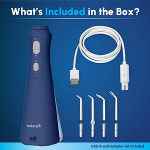 Waterpik Cordless Plus Rechargeable Water Flosser Blue