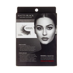 KISS Lash Couture Matte Black False Eyelashes 8ct Faux Mink