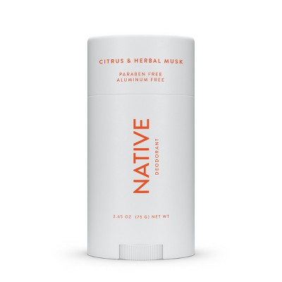 Native Solid Deodorant for Men & Women Citrus & Herbal Musk 2.65oz