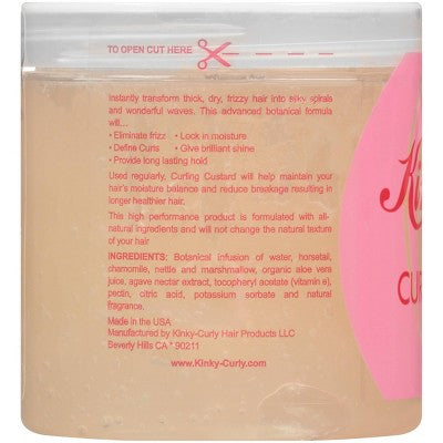 Kinky-Curly Original Curling Custard Natural Hair Styling Gel 8oz