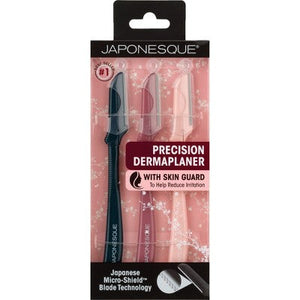 Japonesque Precision Dermaplaner Facial Brush Razors 3ct