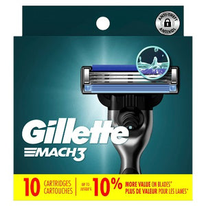 Gillette Mach3 Men's Razor Blade Refills 10ct