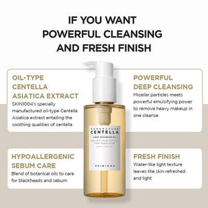 SKIN1004 Madagascar Centella Light Cleansing Oil Makeup Impurities Removal 200ml - Missing Box