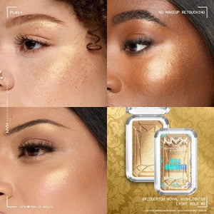 NYX Professional Makeup Bridgerton Royal Highlighter Buttermelt Light Gold 0.17oz - New