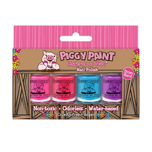 Piggy Paint Nail Polish Set 0.48 fl oz Natural as Mud 4pk - Imperfect Box