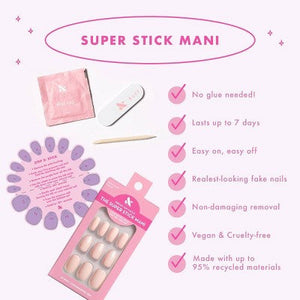 Olive & June Press-On Nails Floral Pack Floral Tip/Floral Doodle 64ct 2pk