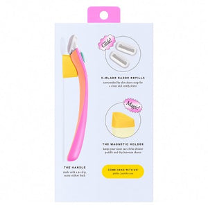 Billie Women's Malibu Razor Kit 1 Handle + Magnetic Holder + 2 Blade Refills