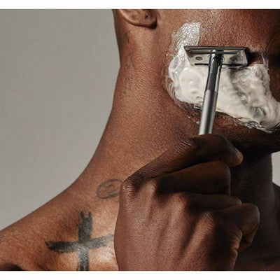 Bevel Mens Safety Razor with 10 Double Edge Blade Refills
