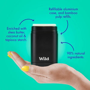 Wild Cosmetics Cream Deodorant Refill Grapefruit & Lime with Ombre Case 5.29oz