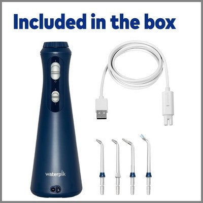 Waterpik Cordless Plus Rechargeable Water Flosser Blue